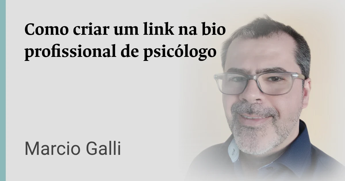 Como criar um link na bio profissional de psicólogo